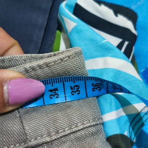 Low-rise Gray Denim Shorts Co