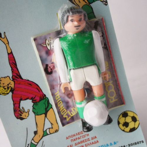 Mondial Mexico 86 Airgam Boys figure Panathinaikos new with Olympiad sticker pack