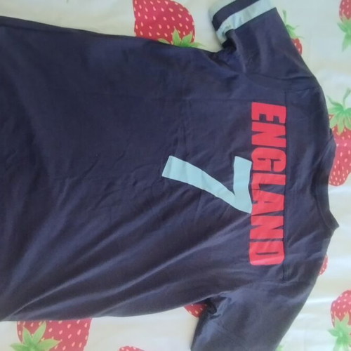Lotto England No 7 Sports T-Shirt size S used, navy blue