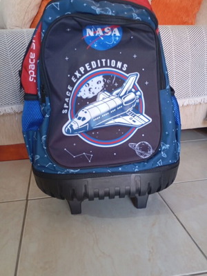 School bag with wheels new, 50 cm height, 20 cm width