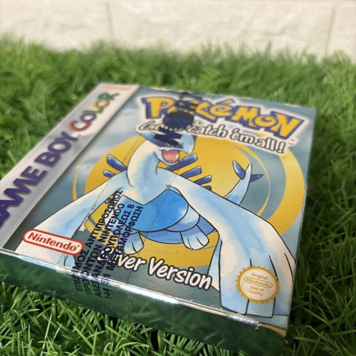 Pokémon Silver Version Game Boy Color used, complete with accessories