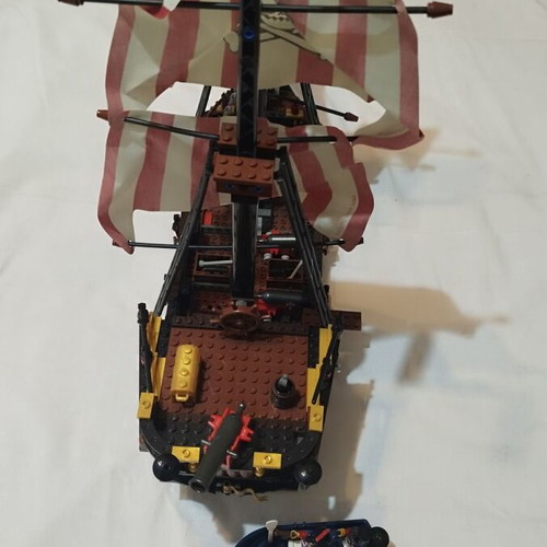 LEGO 6243 Pirates Brickbeard’s Bounty set, missing one figure and shark