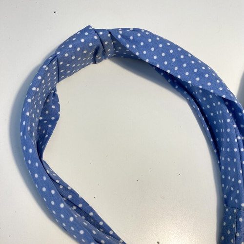 Shein set of 3 headbands, white and blue