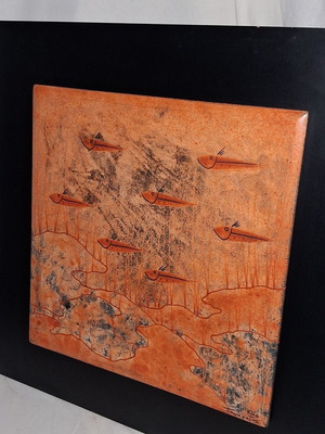 Sea Composition Ceramic Wall Art by Kostas Panaretos like new