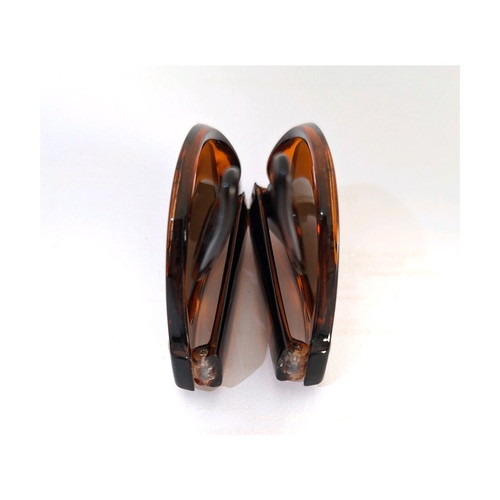 Foldable sunglasses used, brown