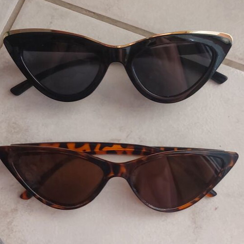 Shein butterfly sunglasses set of 2 with case new