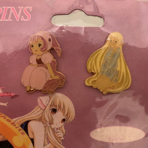 Chobits 'Chi' and 'Sumomo' collectible pins new