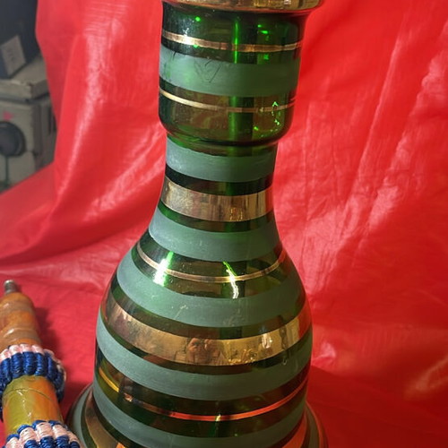 Hookah from Constantinople 1960 like new, brass with glass base