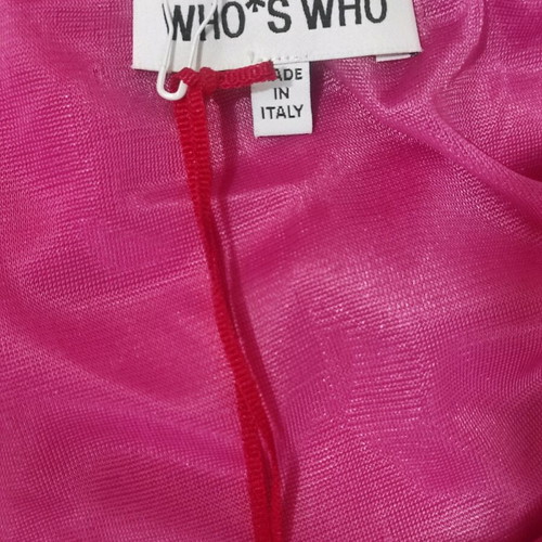 Luxury Who's Who Milano midi dress new, silk and viscose, pink