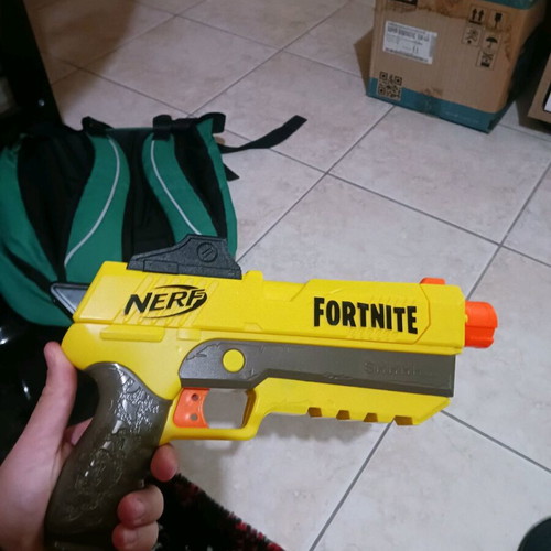 Nerf Jolt, Fortnite and Lawbringer used, excellent condition with darts