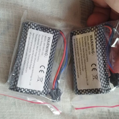 7.4V 1500mAh 18650 11.1Wh LiIon Battery pack of 2 new
