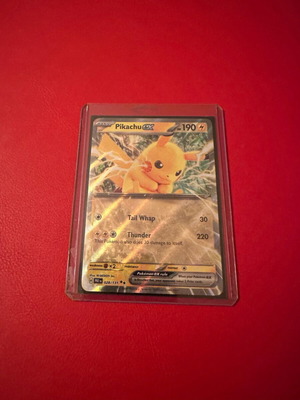 Pikachu ex Pre Pokemon card like new, prismatic