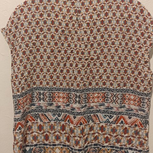 Tinta V Neck Printed Viscose Blouse XXL New