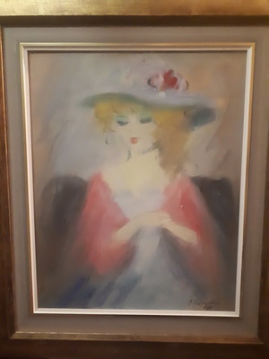 Ελαιογραφία Α.Γαρουφαλίδη σε καμβά σαν καινούργια, υπογεγραμμένη 1955-1999