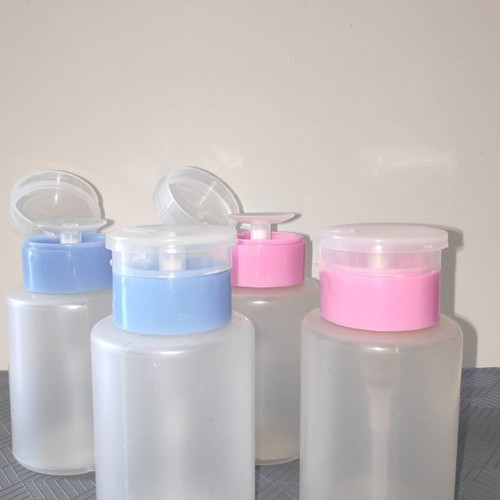 Liquid containers with pump, new, pack of 4