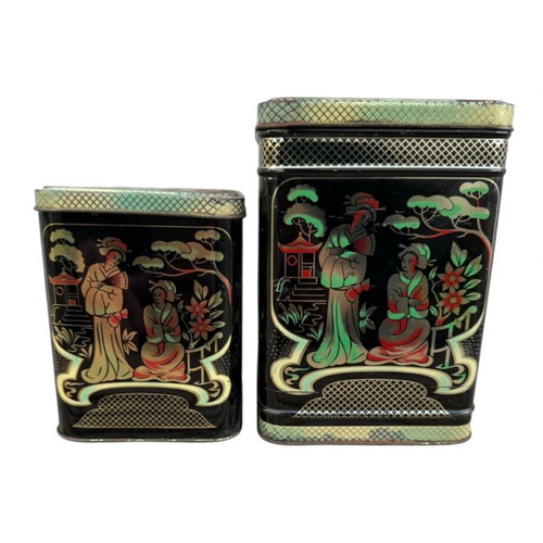 Vintage set of 2 metal boxes used
