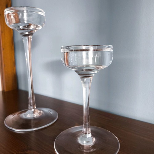 IKEA Blomster candleholders vintage 1999 like new, set of 2 glass