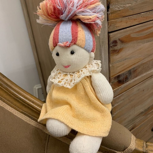 Handmade fabric doll like new