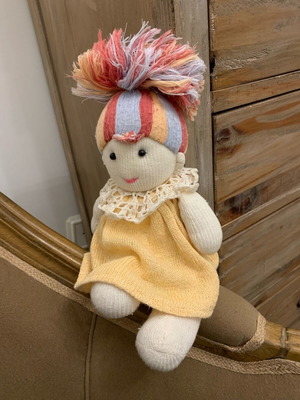 Handmade fabric doll like new