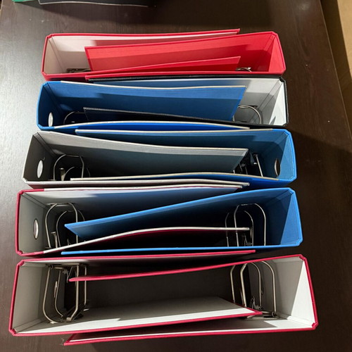 A4 8/32 Binder Folder like new, pack of 10 with 2 rings