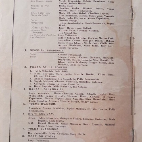 Grand Ballet Cassique magazine used, Cairo Egypt 1955