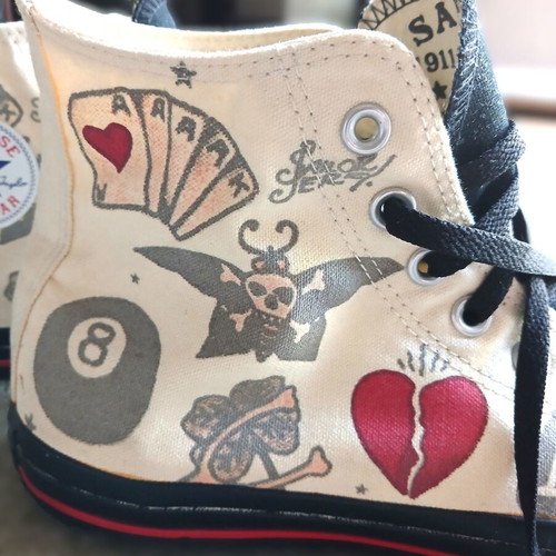 Converse Chuck Taylor All Star Sailor Jerry Death or Glory sneakers like new, EU 44