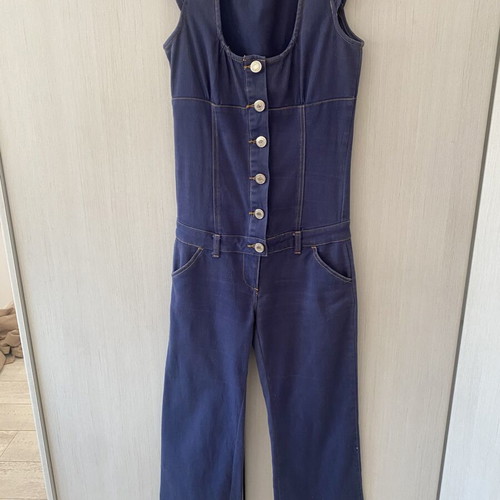 Jennifer Lopez denim jumpsuit Medium used, blue