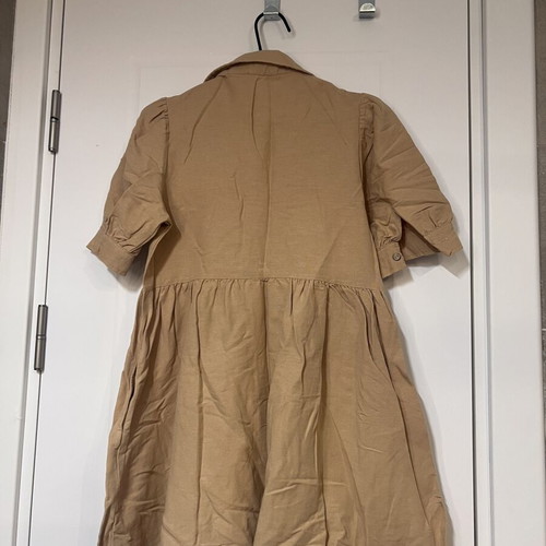 Waikiki short dress, beige color, size S