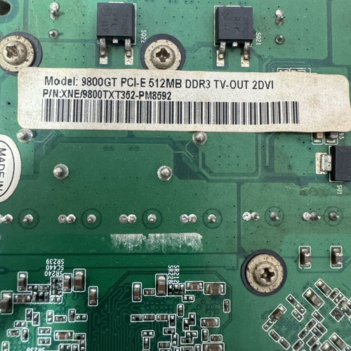 Palit Nvidia 9800GT 512MB GDDR3 PCIe 256bit retro graphics card