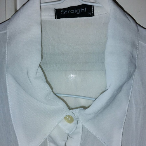 White shirt sea through used, size M
