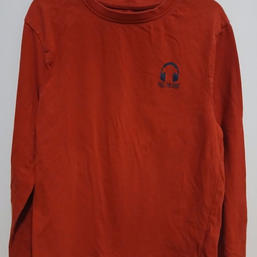 Orchestra long-sleeve shirt used, size 140 cm, red