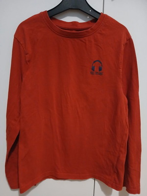Orchestra long-sleeve shirt used, size 140 cm, red