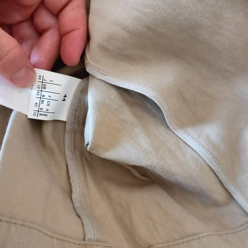 Women's jacket cotton beige like new, sizes small to large