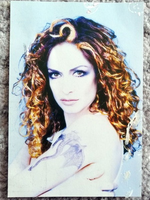 Anna Vissi authentic autograph used, 1997
