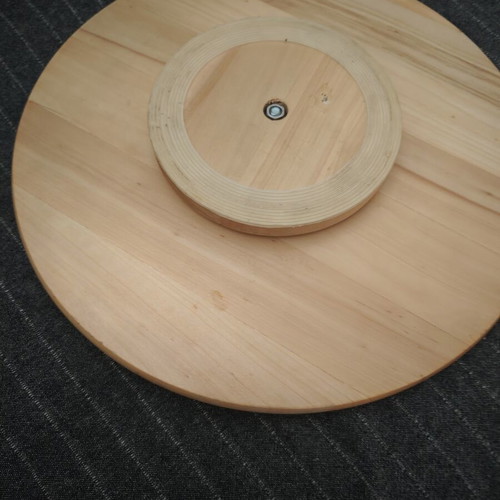 Ikea pizza base wooden, used, rotating