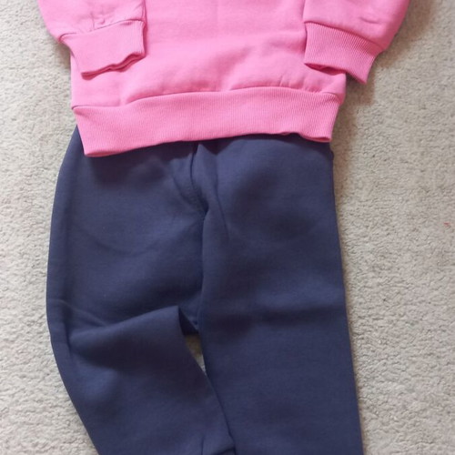 Girls' tracksuit 2 years new, blue and pink Funky