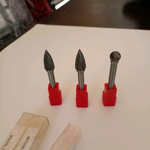 Milling cutters new, set of 4 for metal smoothing
