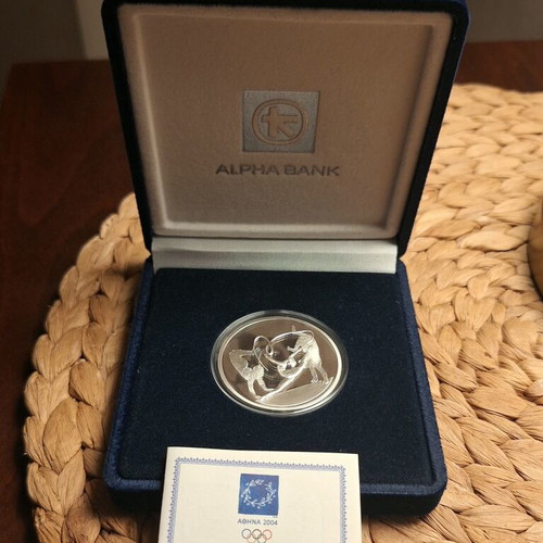 Silver coin 10 euro Olympic Games Athens 2004