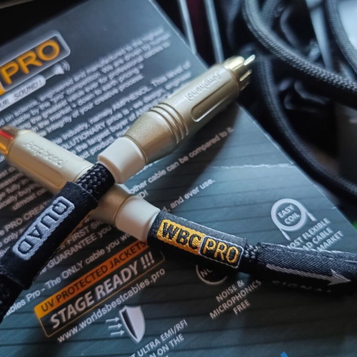 WBC PRO RCA Audio Cable Amphenol 1.8m New, 2 Pieces