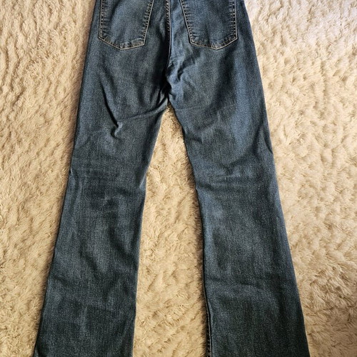 Bershka dark blue flared jeans like new