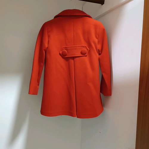 Red coat for girl like new, size 4/104