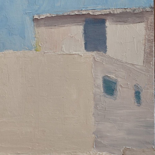 Cycladic Serenity original oil painting on canvas like new 50x70