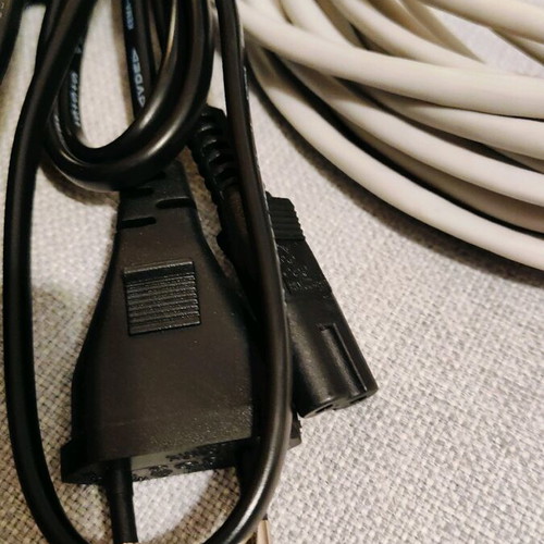 Various Ethernet and power cables new, assorted lengths