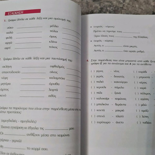 Grammar book for 4th grade used, Miltiadis Vasilopoulos, Savvalas editions