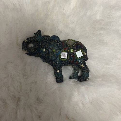 Mosaic elephant magnet new