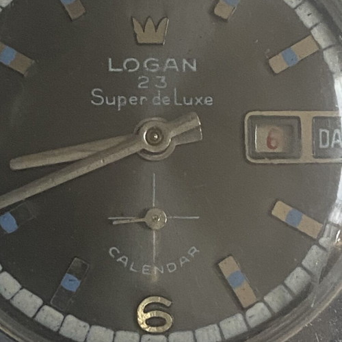 Logan vintage men's mechanical wristwatch used, collectible
