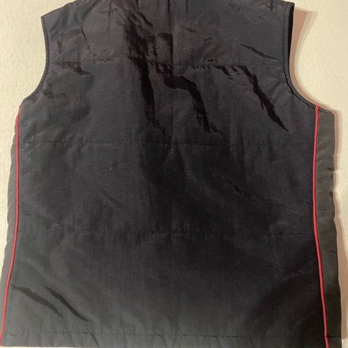 Admiral black sleeveless vest like new with red details