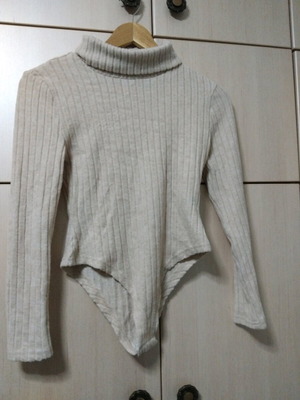 Beige bodysuit Shein new, size S