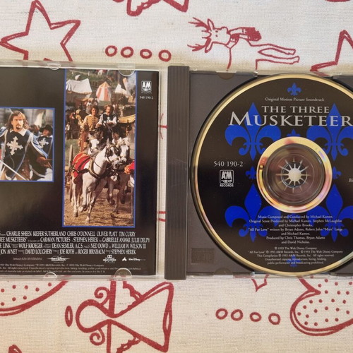 The Three Musketeers 1993 Original Soundtrack CD like new
