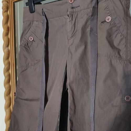 DKNY women's cotton bermuda shorts used, size 42, brown